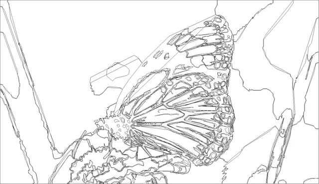 Uncoloured line-art conversion