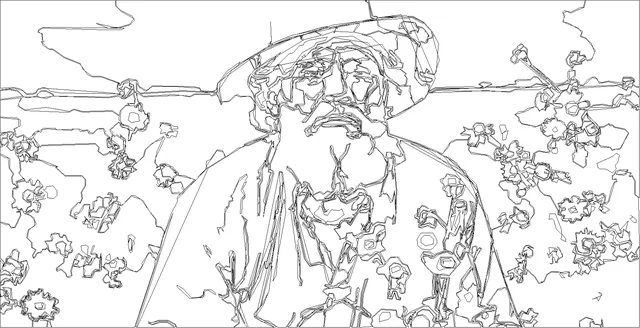Uncoloured line-art conversion