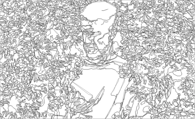 Uncoloured line-art conversion