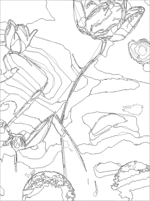 Uncoloured line-art conversion