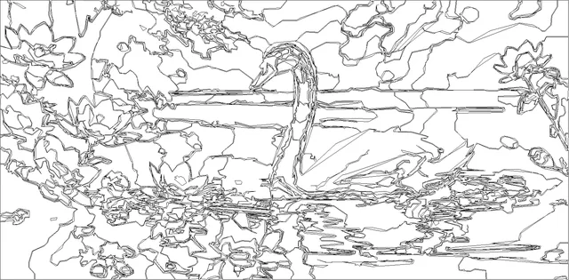 Uncoloured line-art conversion